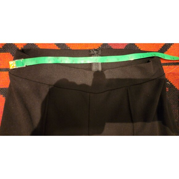 NEW Vintage La Banga Black Wide-Leg Pants, High Waist, Back Zip Closure Size M - Picture 4 of 11